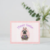 Happy Paaster Pug-T - shirts en cadeaus voor kinde Feestdagenkaart (Staand voorkant)