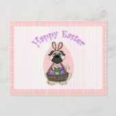 Happy Paaster Pug-T - shirts en cadeaus voor kinde Feestdagenkaart (Voorkant)