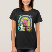Happy Paaster Rainbow Bunny Easter Rabbit Hunti T-shirt (Voorkant)