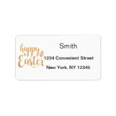 Happy Paaster Return-adreslabel Etiket (Voorkant)