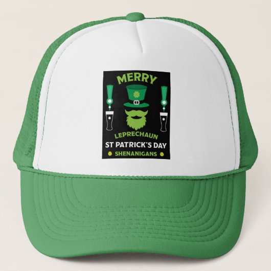 Happy Pádraig Patrick's Day 17 maart Trucker Pet (Voorkant)