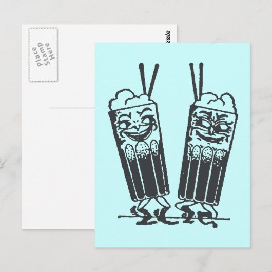 Happy Pair van Sodas Briefkaart (Voorkant / Achterkant)