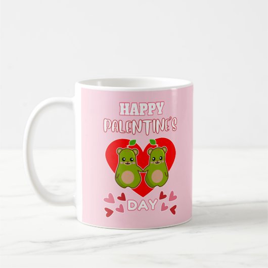 HAPPY PALENTINE'S DAY Cute Pear Beer Pair Koffiemok (Links)