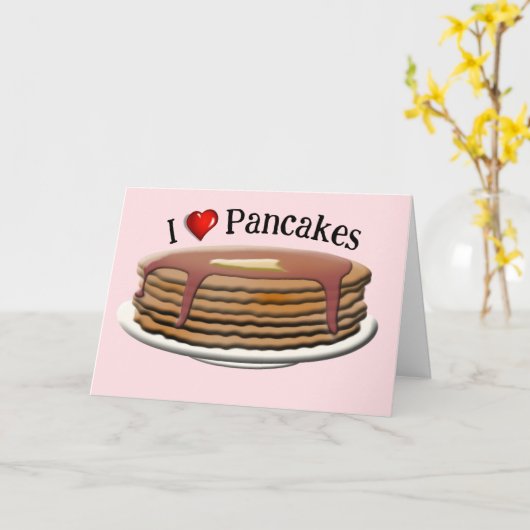 Happy Pancake Day Kaart (Gele Bloem)