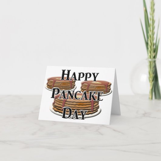Happy Pancake Day Kaart (Voorkant)