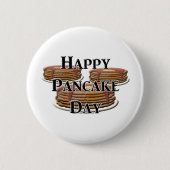 Happy Pancake Day Ronde Button 5,7 Cm (Voorkant)