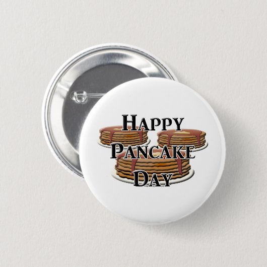 Happy Pancake Day Ronde Button 5,7 Cm (Voorkant /achterkant)
