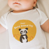 HAPPY Panda  Animal Day Romper
