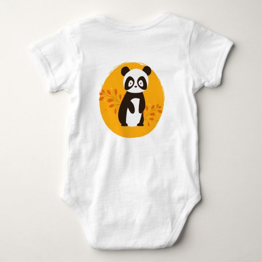 HAPPY Panda Animal Day Romper (Achterkant)