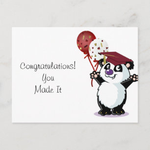 Happy Panda Beer Afstuderen Briefkaart