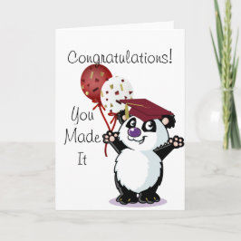 Happy Panda Beer Afstuderen Kaart