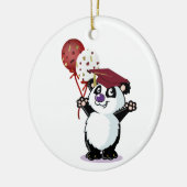 Happy Panda Beer Afstuderen Keramisch Ornament (Links)