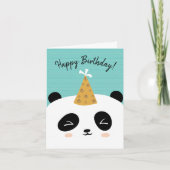 Happy Panda Birthday Kaart (Voorkant)