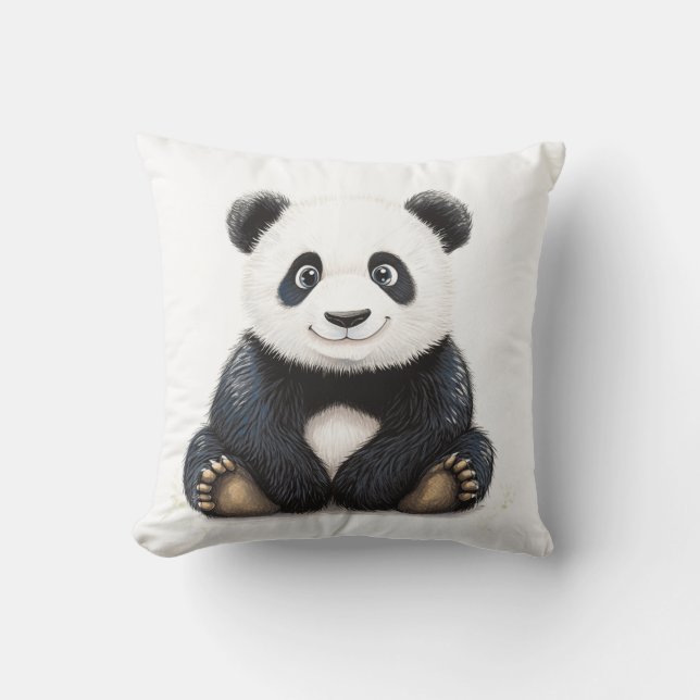 Happy Panda Cushion Kussen (Voorkant)