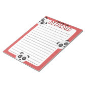 Happy Panda Custom Notitieblok (Schuin)