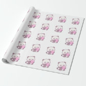 Happy Panda Design | Positieve Lieve Vibes Cadeaupapier (Uitgerold)