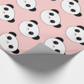 Happy Panda Face Pattern Cadeaupapier (Hoek)