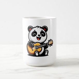 Happy Panda gitarist - Schattige akoestisch muziek Koffiemok