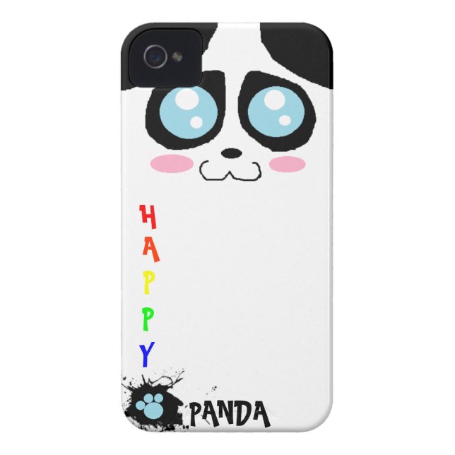 happy panda iphone 4 case (Achterkant)