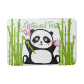 Happy Panda met Bamboo en Cherry Blossom Badmat (Voorkant)