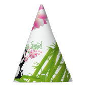 Happy Panda met Bamboo en Cherry Blossom Feesthoedjes (Rechts)