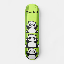 Happy Panda met Bamboo en Cherry Blossom Persoonlijk Skateboard