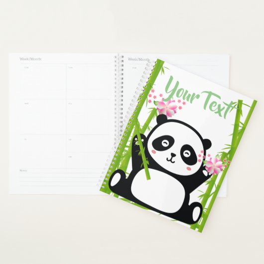 Happy Panda met Bamboo en Cherry Blossom Planner (Display)