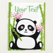Happy Panda met Bamboo en Cherry Blossom Planner (Voorkant)