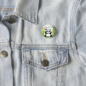 Happy Panda met Bamboo en Cherry Blossom Ronde Button 3,2 Cm (In situ)