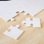 Happy Panda met hoofdtelefoons die naar muziek lui Legpuzzel (Zijkant)