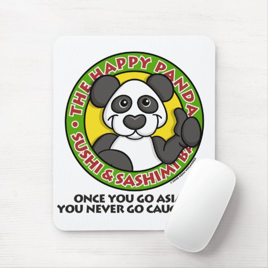 Happy Panda Mousepad Muismat (Met muis)