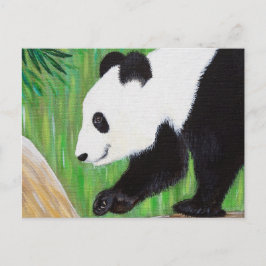 Happy Panda Painting Briefkaart