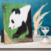 Happy Panda Painting Fotoplaat (Zijkant)