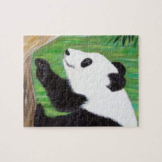 Happy Panda Painting Legpuzzel (Horizontaal)