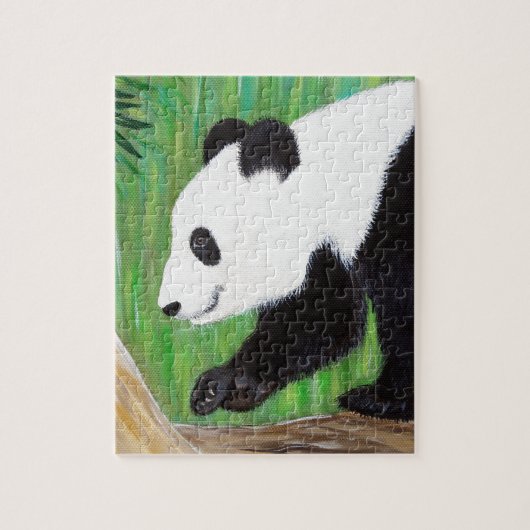 Happy Panda Painting Legpuzzel (Verticaal)