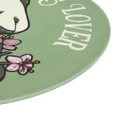 Happy Panda Ruiken Blossom Natuur Lover Cartoon Snijplank (Hoek)