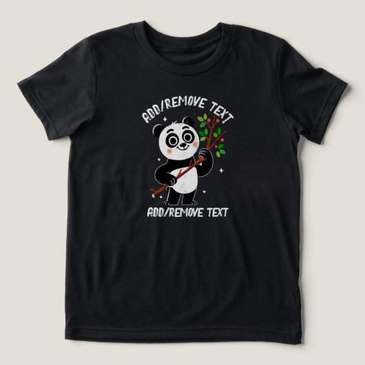 HAPPY PANDA Tri-Blend SHIRT (Design voorkant)