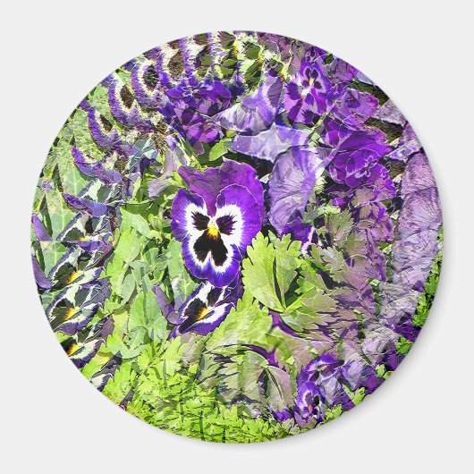 Happy Pansies... Magneet (Voorkant)