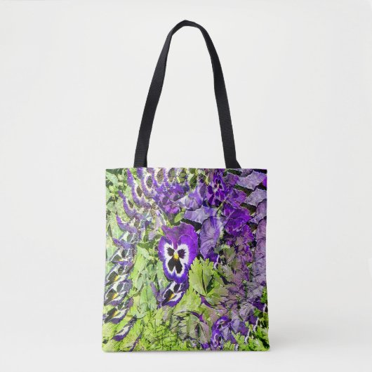 Happy Pansies... Tote Bag (Voorkant)