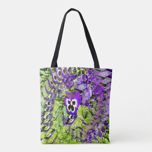 Happy Pansies... Tote Bag (Achterkant)