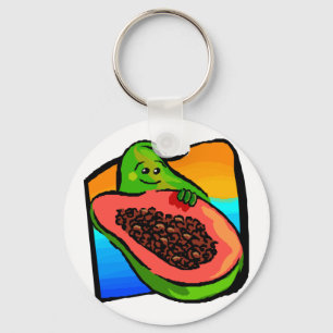 Happy Papaya Sleutelhanger