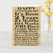 Happy Paper 2e bruiloft Jubileum Kaart (Gele Bloem)