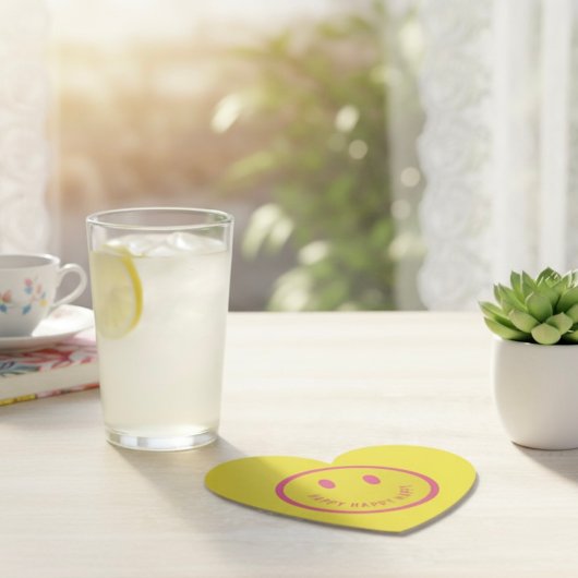 Happy Paper-Onderzetter Kartonnen Onderzetters