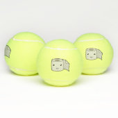 Happy Paper Tennisballen (Multi)