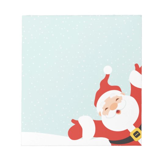 Happy Papercut Santa Notitieblok (Voorkant)
