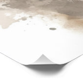 Happy Papillon Dog Waterverf Perfect Poster (Hoek)