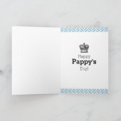 Happy Pappy's Day - King for a Day Kaart (Binnen)