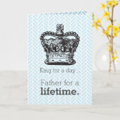 Happy Pappy's Day - King for a Day Kaart (Gele Bloem)