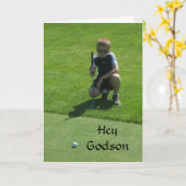 HAPPY PAR-FECT BIRTHDAY *GODSON* KAART (Gele Bloem)