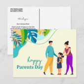 Happy Parents Day Briefkaart Full Color (Voorkant / Achterkant)